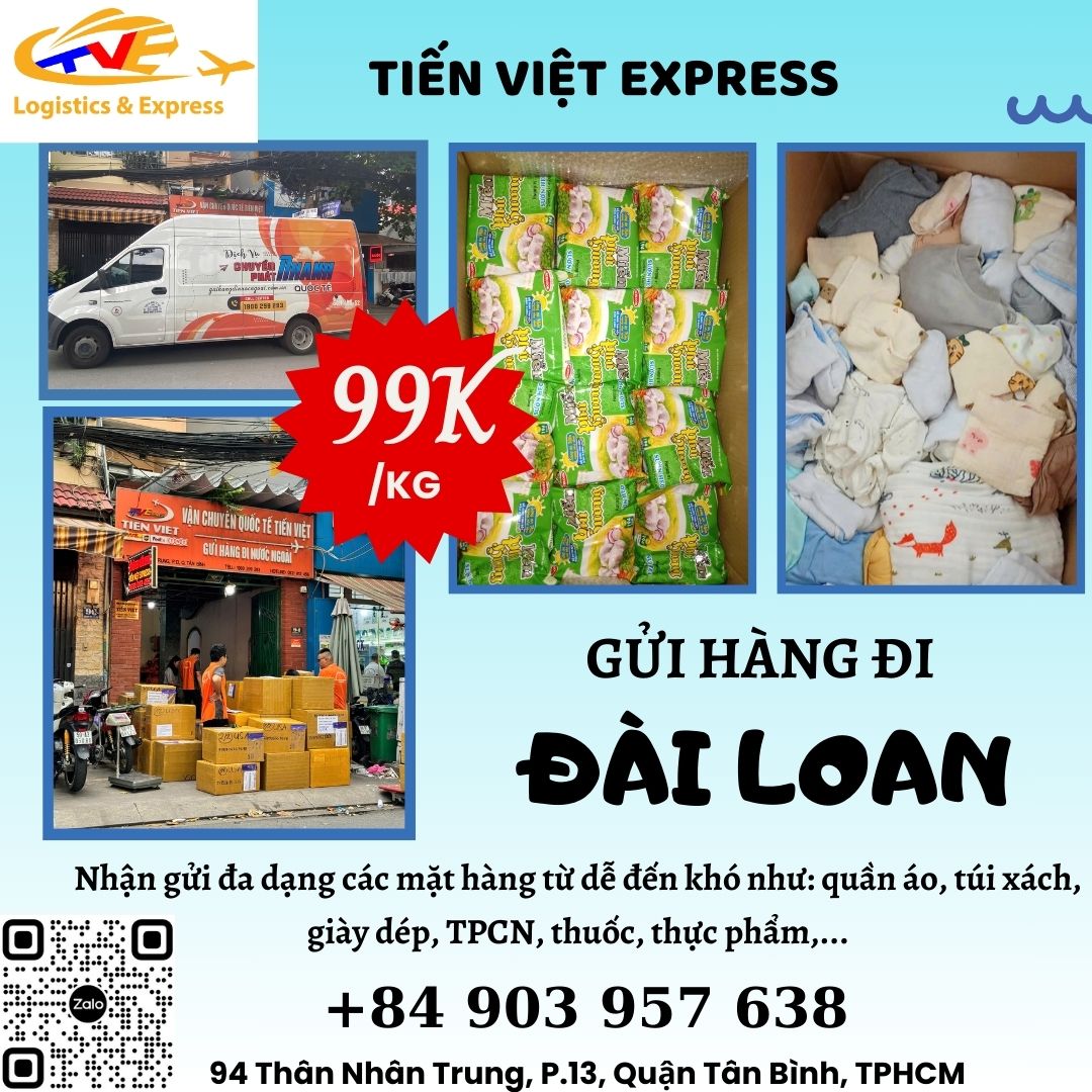 Gửi hàng đi Đài Loan - Tiến Việt Express